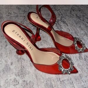 Gianni Bini red jelly heels